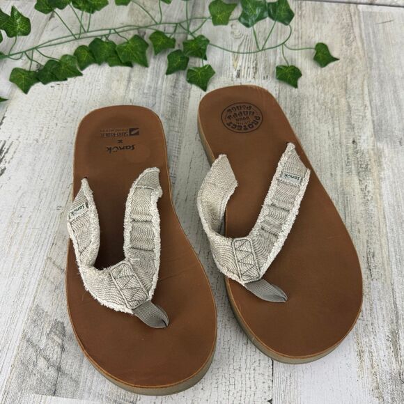 Sanuk Happy Placer Soft Top Surfrider size 12 men’s - Picture 1 of 8